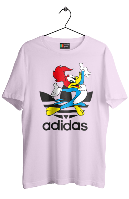 Men's t-shirt with prints Adidas Woody Woodpecker. Adidas, adidas, animated series, woody, woody woodpecker. 2070702