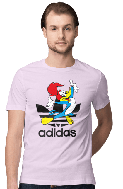 Men's t-shirt with prints Adidas Woody Woodpecker. Adidas, adidas, animated series, woody, woody woodpecker. 2070702