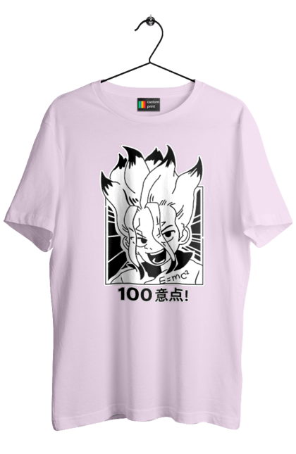 Men's t-shirt with prints Dr. Stone Senku. Anime, dr. stone, ishigami, manga, senku, senku ishigami. 2070702