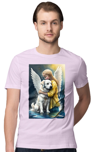 Girl and dog angel [memorial to dead animals]