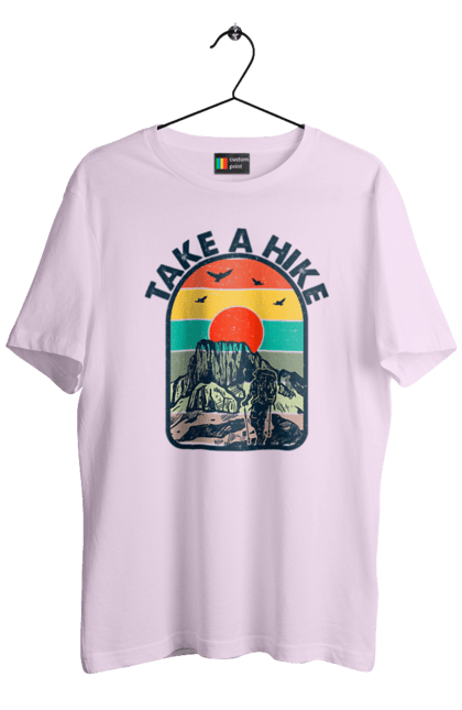 Футболка чоловіча з принтом "Прогуляйся Альпініст, Гори". Альпініст, гори, похід, прогуляйся. 2070702