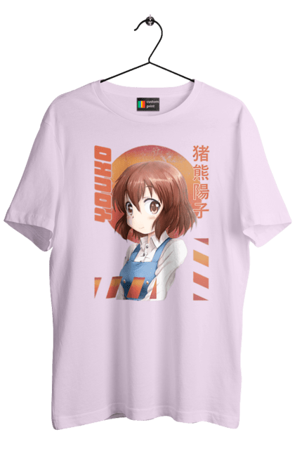 Men's t-shirt with prints Kiniro Mosaic Yoko Inokuma. Anime, gold mosaic, kiniro mosaic, kinmoza, manga, yoko, yoko inokuma. 2070702