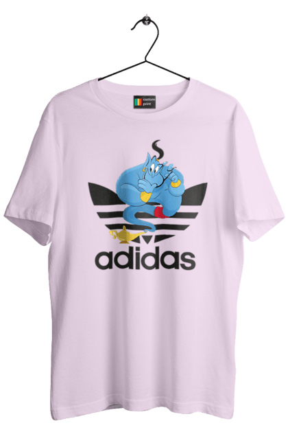 Men's t-shirt with prints Adidas Genie. Adidas, adidas, aladdin, cartoon, character, genie, ginny. 2070702