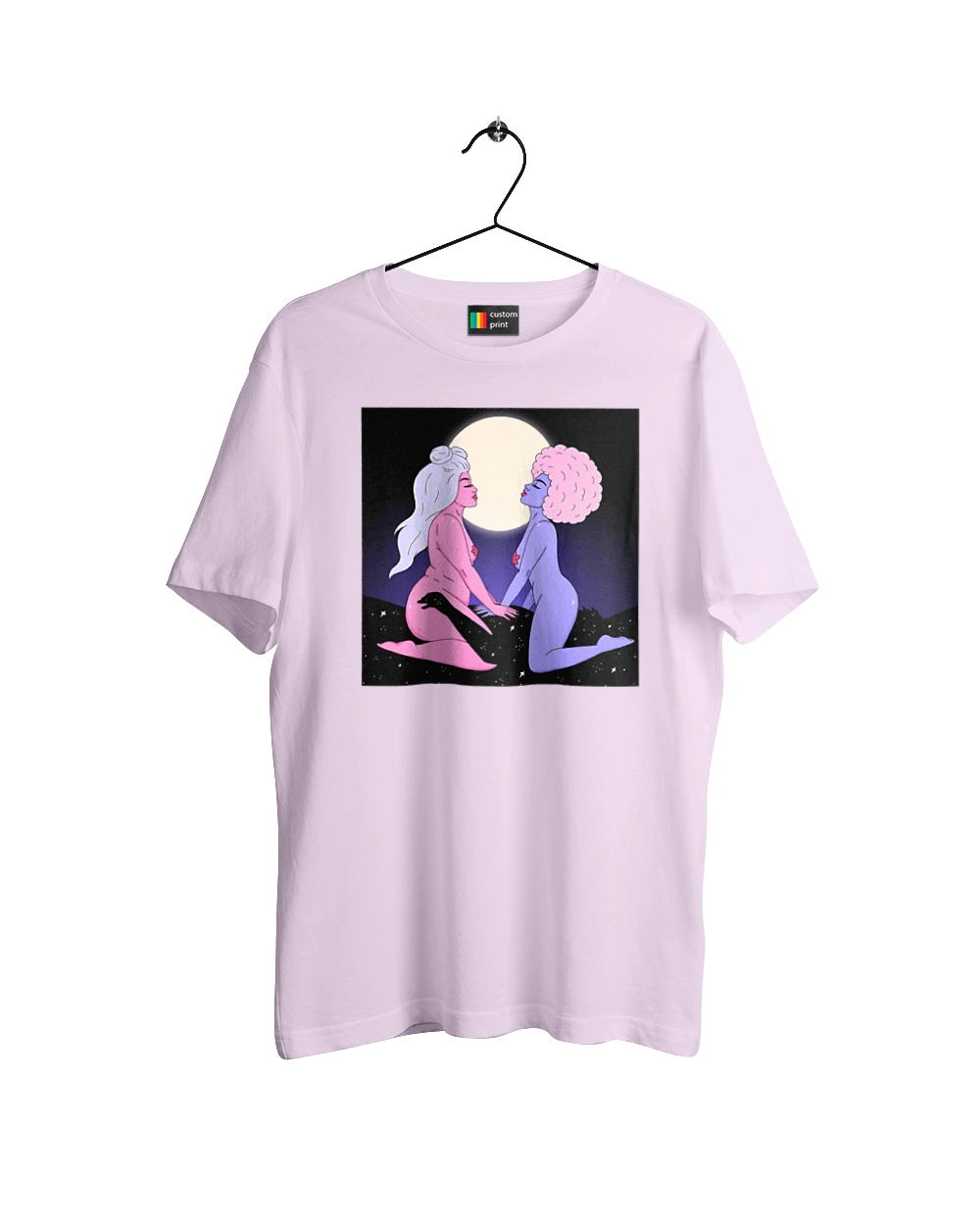 Two Aliens And The Moon