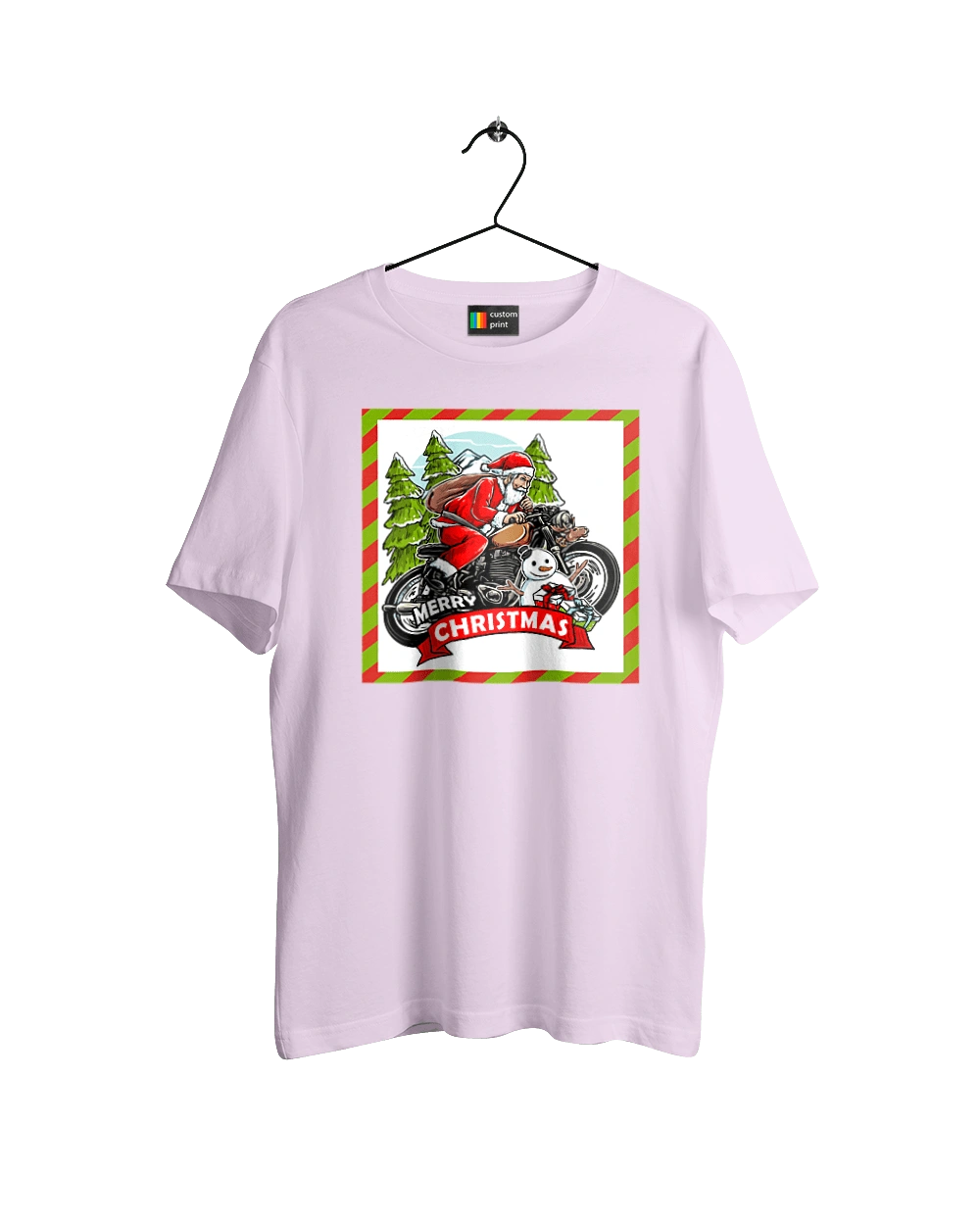 Санта на мотоцикле