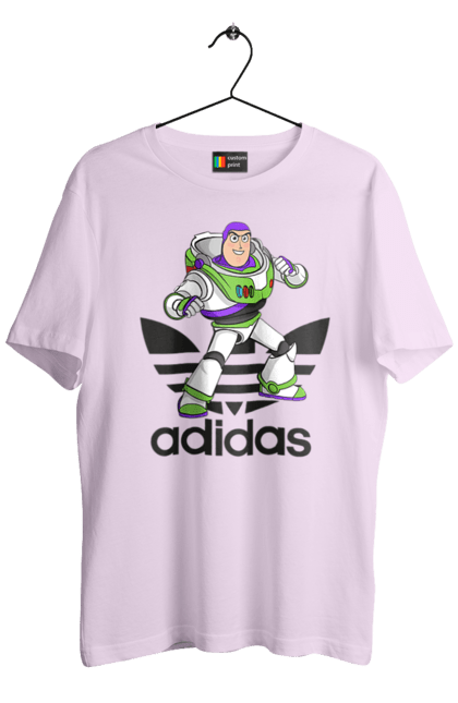 Футболка чоловіча з принтом "Adidas Базз Лайтер". Adidas, buzz lightyear, toy story, адідас, базз лайтер, історія іграшок, мультфільм. 2070702