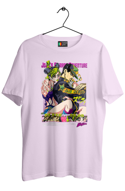 Men's t-shirt with prints JOJO Jolyne Cujoh. Anime, jojo, jojo`s bizarre adventure, jojo’s bizarre adventure, jolyne cujoh, manga. 2070702