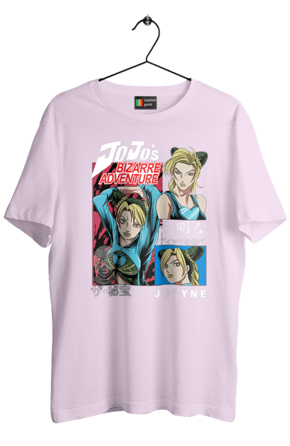 Men's t-shirt with prints JOJO Jolyne Cujoh. Anime, jojo, jojo`s bizarre adventure, jojo’s bizarre adventure, jolyne cujoh, manga. 2070702