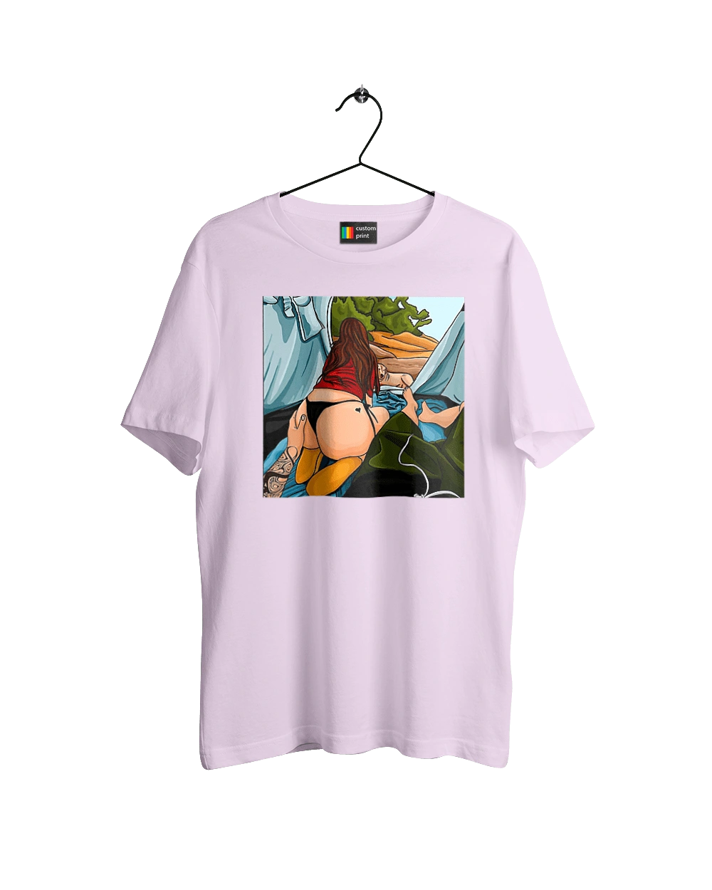 Rest With Favorite In The Tent