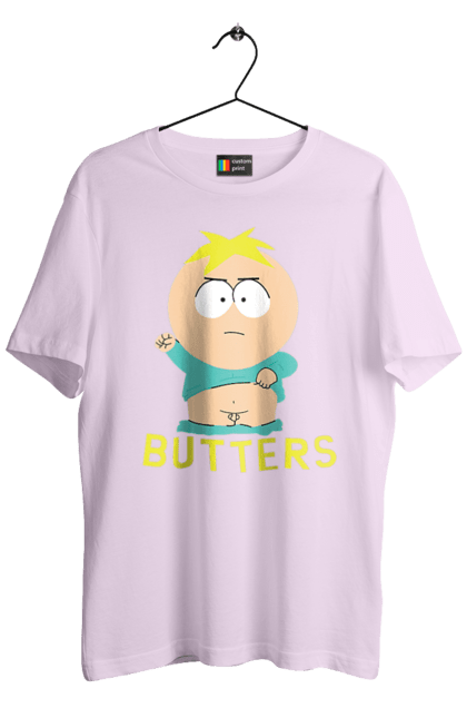 Футболка мужская с принтом Южный Парк Баттерс. Butters, south park, баттерс, мультфильм, южный парк. 2070702