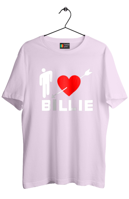 Футболка чоловіча з принтом "Біллі Айліш". Біллі айліш, логотип біллі айліш, принт біллі айліш, співачка біллі айліш. 2070702