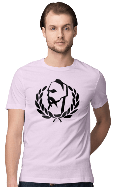 Men`s t-shirt with prints Cossack wreath. Cossack, ukraine, wreath. 2070702