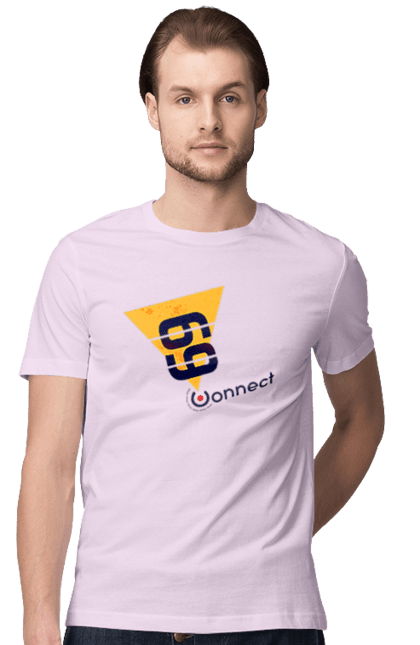 Футболка чоловіча з принтом "69  є контакт". Жарт, контакт, прикол, секс. 2070702