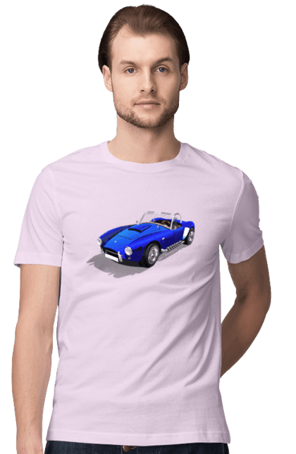 Футболка чоловіча з принтом "Автомобіль". Авто, автомобиль, класика, старовинна машина, старовинний. 2070702