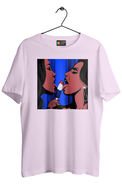 Футболка чоловіча з принтом "Дівчата Лижуть Морозиво". Лізатт, смоктати. 2070702