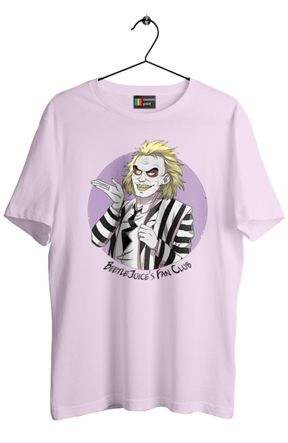 Men's t-shirt with prints Beetlejuice. Beetlejuice, comedy, ghost, horror, movie, tim burton, warner bros. 2070702