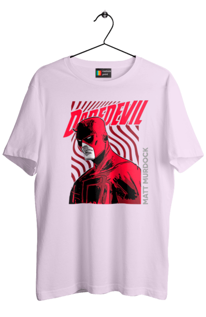 Men's t-shirt with prints Daredevil. Daredevil, lawyer, marvel, matt murdock, superhero, television series, tv series. 2070702