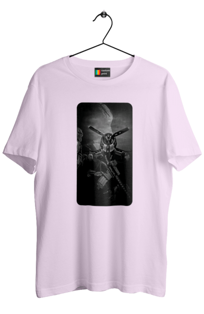 Футболка чоловіча з принтом "Слава зсу". Гвинтівка, зброя, літак, перемога, солдат, україна. 2070702