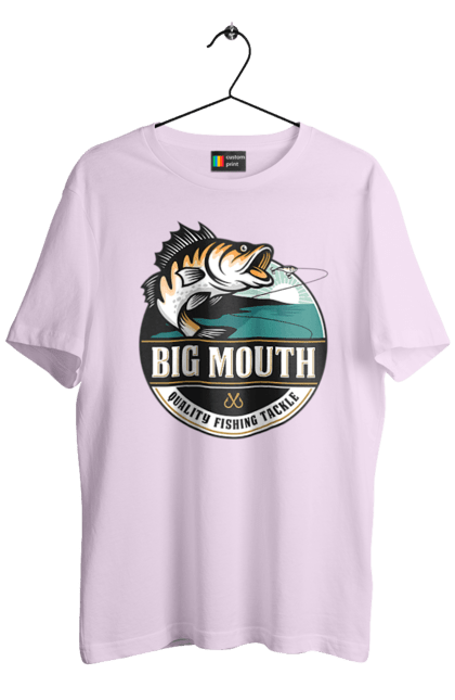 Футболка чоловіча з принтом "Рибалка". Вилика рибалка, рибалка, хоббі. 2070702