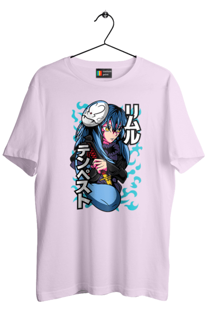 Men's t-shirt with prints Regarding Reincarnated to Slime Rimuru Tempest. Anime, manga, reincarnated to slim, reincarnated to slime, rimuru, rimuru tempest, short story, slime. 2070702