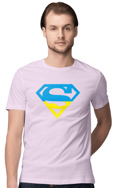 Men`s t-shirt with prints Ukraine super. Super, symbolism, ukraine. 2070702