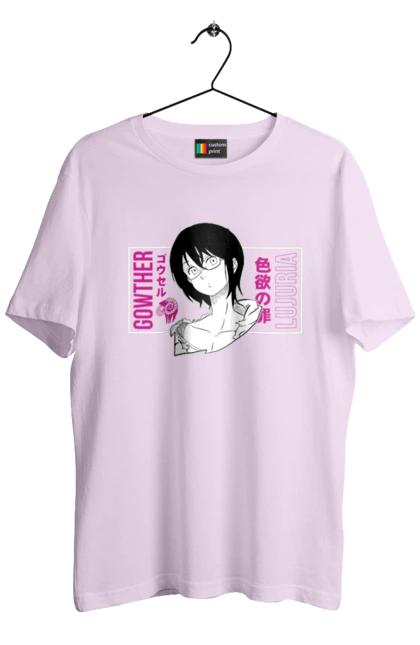 Men`s t-shirt with prints Seven Deadly Sins Gowther. Adventures, anime, comedy, fantasy, gowther, manga, seven deadly sins. 2070702