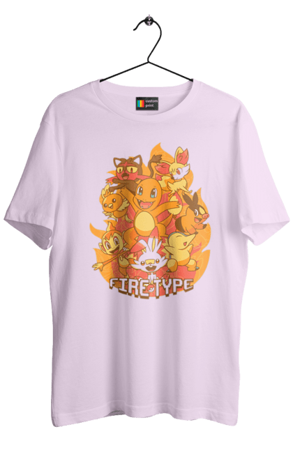 Men's t-shirt with prints Pokemon Charmander. Anime, charmander, games, nintendo, pokemon, pokemon go. 2070702