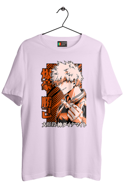 Футболка чоловіча з принтом "Моя академія героїв Бакуго". Bakugo, katsuki, katsuki bakugo, my hero academia, академія юей, аніме, бакуго, кацукі бакуго, манга, моя геройська академія. 2070702