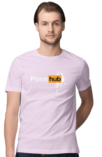 Футболка чоловіча з принтом "Porn hub". Гумор, зсу хаб, порно хаб, порнохаб, приколы. 2070702