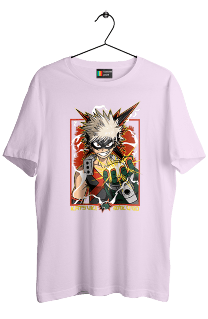 Футболка чоловіча з принтом "Моя академія героїв Бакуго". Bakugo, katsuki, katsuki bakugo, my hero academia, академія юей, аніме, бакуго, кацукі бакуго, манга, моя геройська академія. 2070702