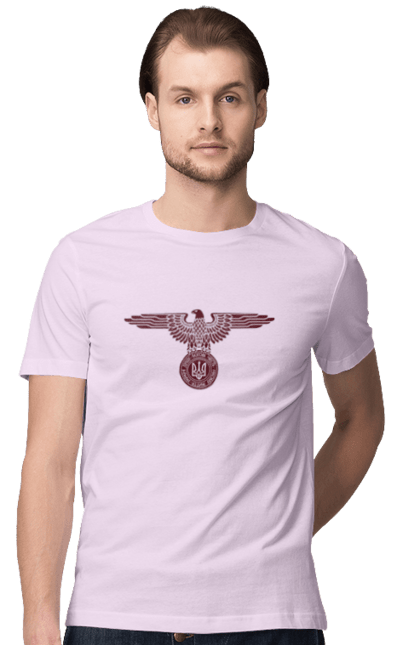 Футболка чоловіча з принтом "Герб і Орел". Герб, герб україни, орел, патріотичне, україна, українська символіка, українське. 2070702