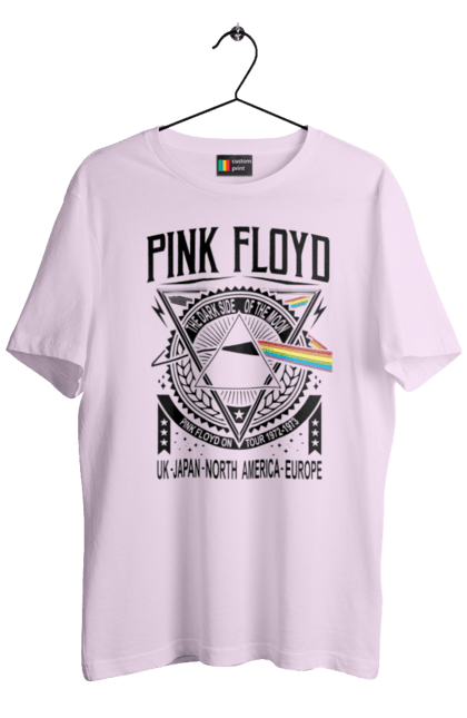 Футболка мужская с принтом Pink Floyd. Pink floyd, альбом, музыка, пинк флойд, рок, рок-группа. 2070702