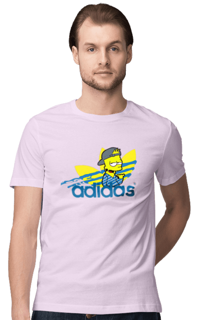 Футболка чоловіча з принтом "Adidas Барт". Adidas, bart, адідас, барт, мультфільм, серіал, сімпсон. 2070702