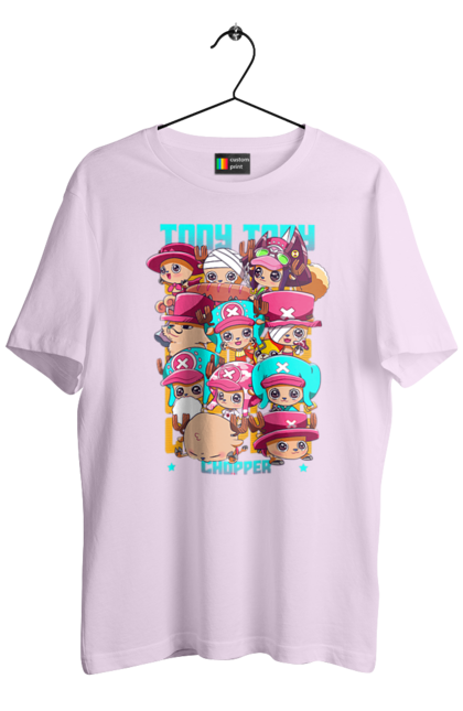 Men's t-shirt with prints One Piece Tony Tony Chopper. Adventures, anime, fantasy, light novel, manga, one piece, tony tony chopper, tv series. 2070702