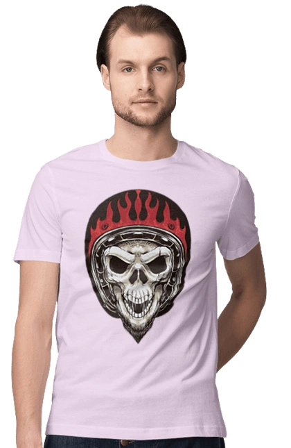 Череп в мотошоломі