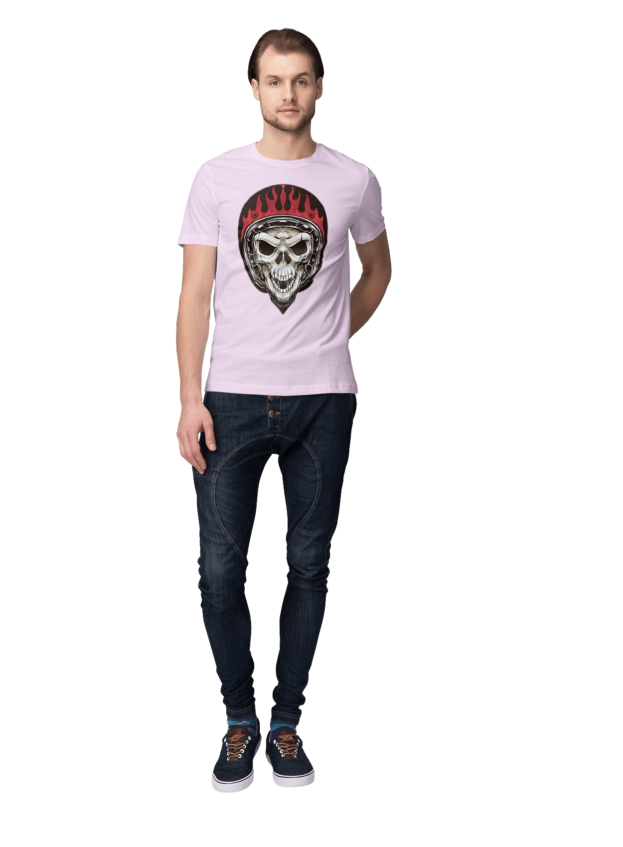 Череп в мотошоломі