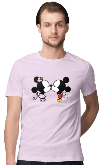 Футболка мужская с принтом 38. Mickey mouse, minnie mouse, дисней, микки, микки маус, минни маус, мультфильм. 2070702