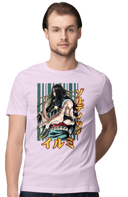 Men's t-shirt with prints Hunter × Hunter Illumi Zoldyck. Anime, hunter, hunter × hunter, hunter hunter, illumi, illumi zoldyck, manga, zoldyck. 2070702