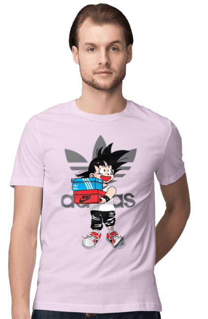 Футболка мужская с принтом Adidas Сон Гоку. Adidas, anime, dragon ball, son goku, адидас, аниме, гоку, жемчуг дракона, манга, сон гоку. 2070702