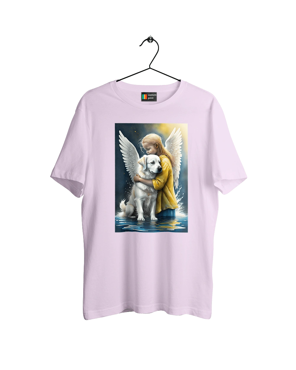 Girl and dog angel [memorial to dead animals]