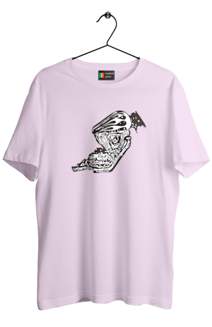 Футболка чоловіча з принтом "Двигун мотоцикла". Байк, бензобак, двигун мотоцикла, харлей девідсон, циліндри, чопер. 2070702