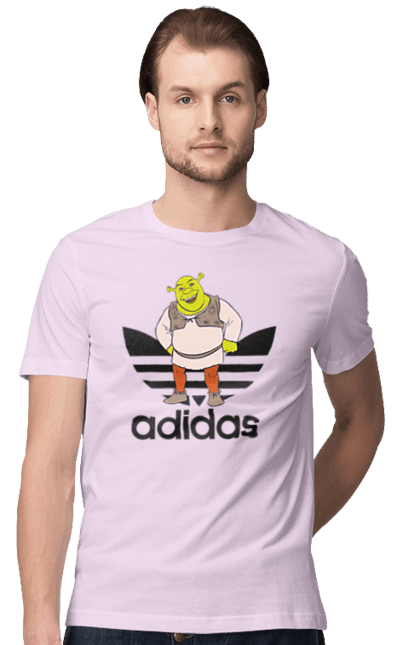 Men's t-shirt with prints Adidas Shrek. Adidas, cartoon, ogre, shrek. 2070702