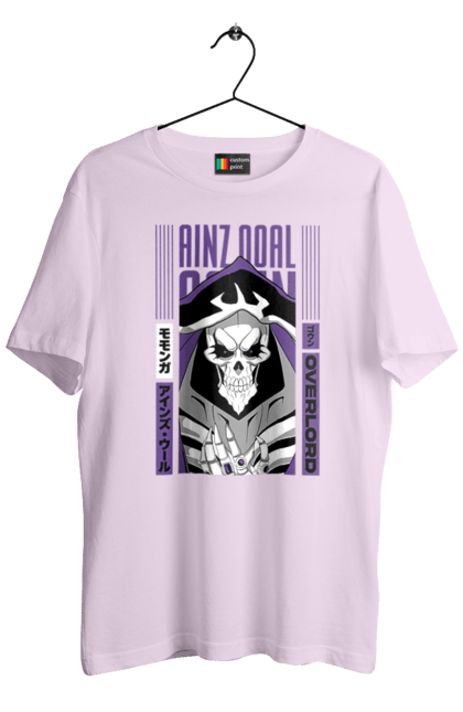 Men's t-shirt with prints Overlord Momonga. Anime, lord, momonga, overlord, tv series. 2070702