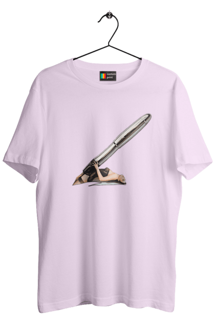 Футболка чоловіча з принтом "Великий Патрон". Дівчина, куля, патрон. 2070702