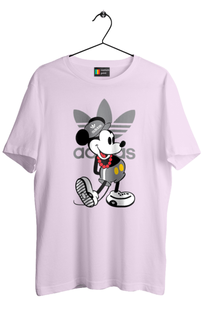 Футболка мужская с принтом Adidas Микки Маус. Adidas, mickey mouse, адидас, дисней, микки, микки маус, мультфильм. 2070702