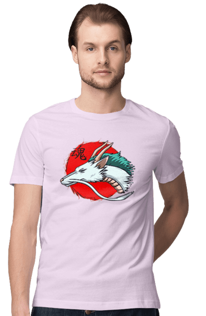 Men's t-shirt with prints Spirited Away Haku. Dragon, haku, spirited away, studio ghibli. 2070702