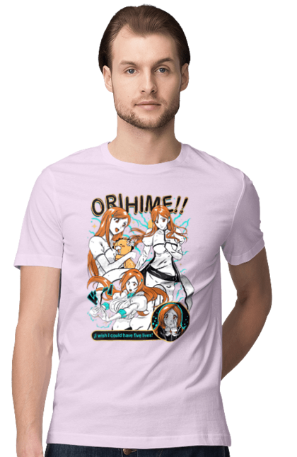 Футболка чоловіча з принтом "Бліч Іноуе Оріхіме". Anime, bleach, manga, orihime inoue, аніме, бліч, іноуе оріхіме, манга. 2070702