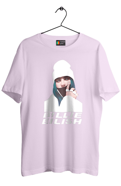 Футболка чоловіча з принтом "Біллі Айліш". Біллі айліш, логотип біллі айліш, принт біллі айліш, співачка біллі айліш. 2070702