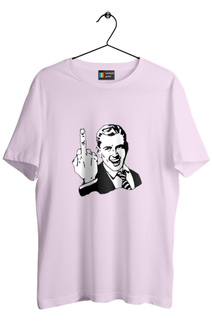 Men`s t-shirt with prints Fuck. Faculty, finger, fuck, hand. 2070702