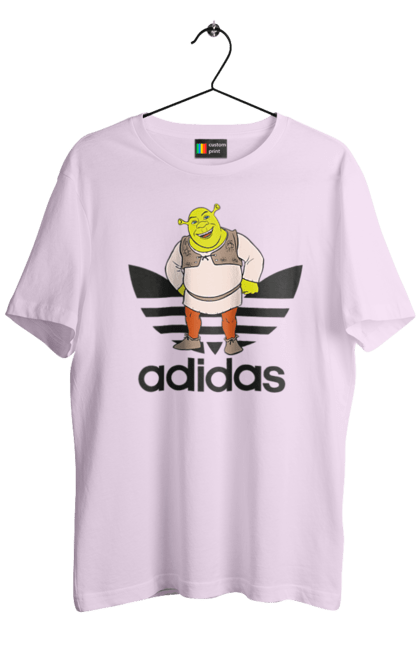 Men's t-shirt with prints Adidas Shrek. Adidas, cartoon, ogre, shrek. 2070702